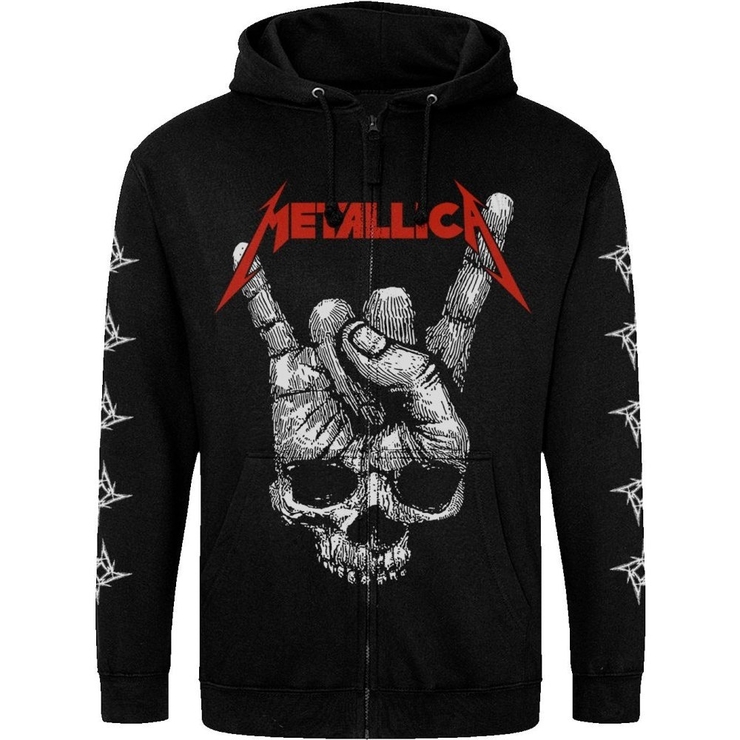 Худі на блискавці Just Hoods - Metallica (Skull Sign of the Horns) Худі на блискавці Just Hoods - Metallica (Skull Sign of the Horns)