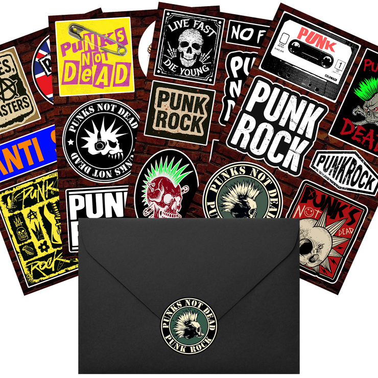 Подарунковий набір стікерпаків Punk Rock Style Is Not Dead gsp-027