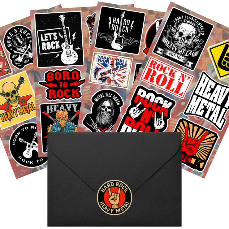 Подарунковий набір стікерпаків Hard Rock and Heavy Metal Style gsp-028