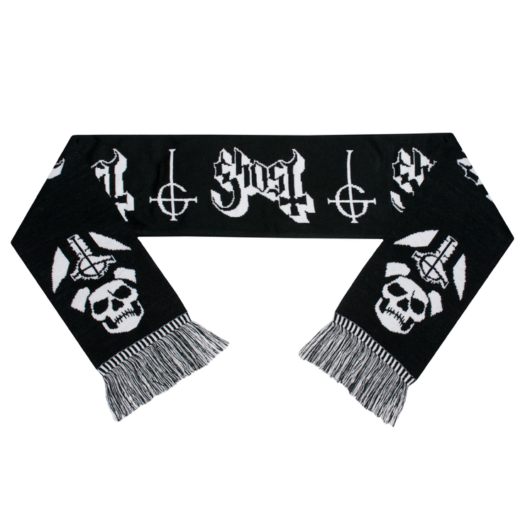 Шарф Ghost (logo and Papa Emeritus skulls)