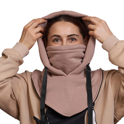 Баф з капюшоном бежевий Баф з капюшоном бежевий