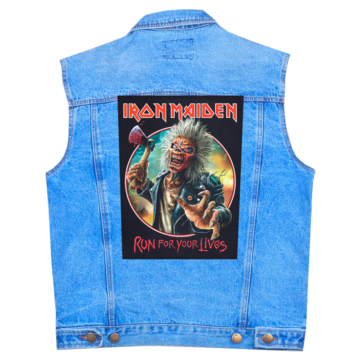 Нашивка наспинна катана IRON MAIDEN - RUN FOR YOUR LIVES (olbp-115)