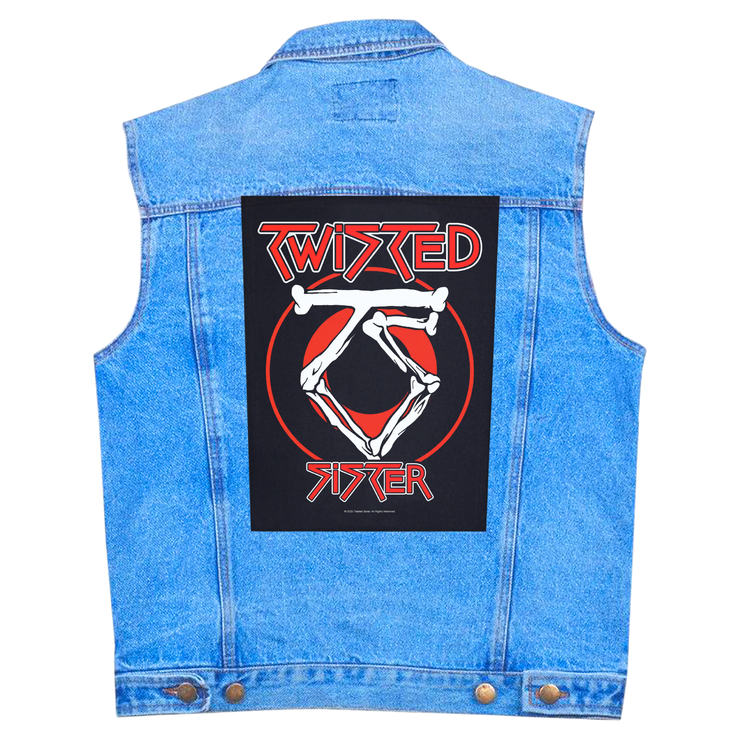 Нашивка наспинна катана TWISTED SISTER - CIRCULAR LOGO (olbp-113)