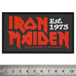 Нашивка ткана IRON MAIDEN - EST 1975 (ofp-394)