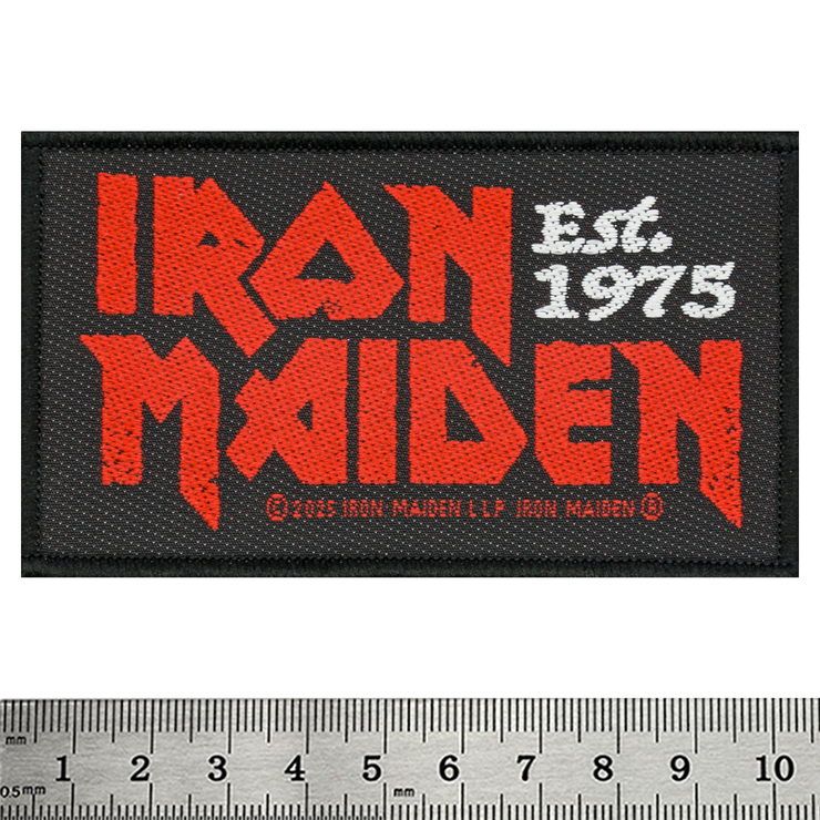 Нашивка ткана IRON MAIDEN - EST 1975 (ofp-394)