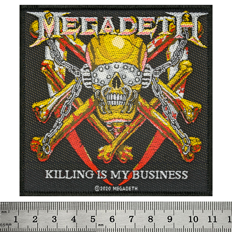 Нашивка ткана MEGADETH - KILLING IS MY BUSINESS (ofp-414) Нашивка ткана MEGADETH - KILLING IS MY BUSINESS (ofp-414)