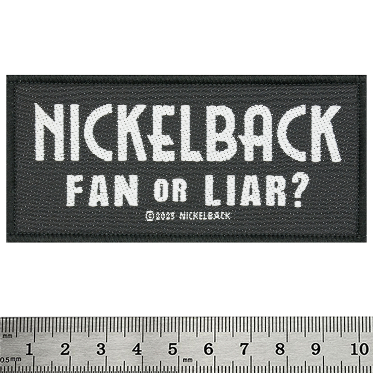 Нашивка ткана NICKELBACK - FAN OR LIAR (ofp-424)