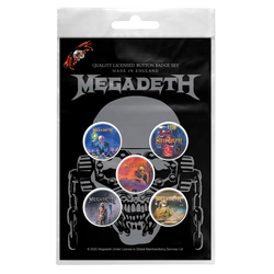 Подарунковий набір значків MEGADETH - VIC RATTLEHEAD (iol-093)
