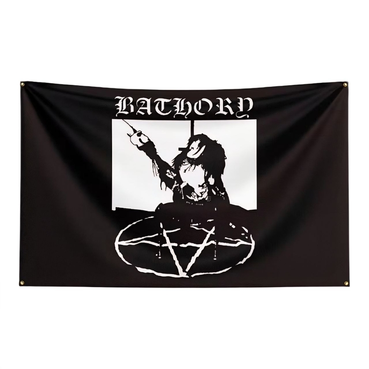 Прапор Bathory "In Conspiracy With Satan" Under the Sign sfc-089 Прапор Bathory "In Conspiracy With Satan" Under the Sign sfc-089
