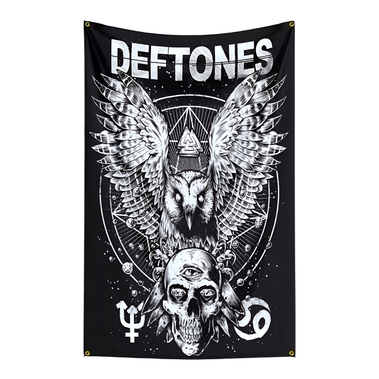 Прапор Deftones (Owl & Skull Mysticism) sfc-090 Прапор Deftones (Owl & Skull Mysticism) sfc-090