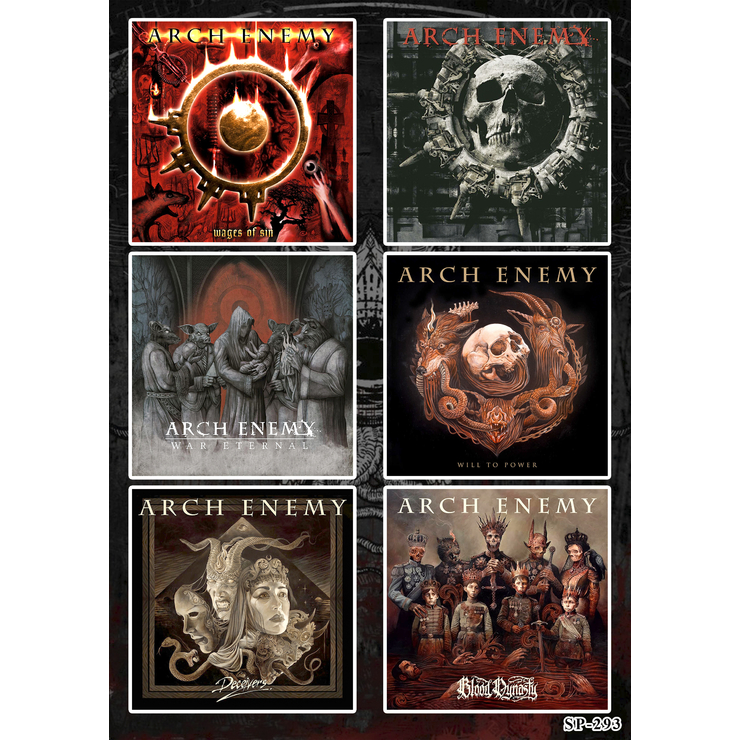 Стікерпак Arch Enemy (album covers) - SP-293 Стікерпак Arch Enemy (album covers) - SP-293