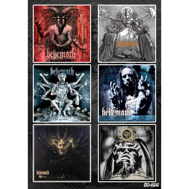Стікерпак Behemoth (album covers) - SP-295 Стікерпак Behemoth (album covers) - SP-295