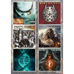 Стікерпак Disturbed (album covers) - SP-296