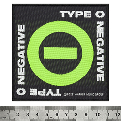Нашивка ткана TYPE O NEGATIVE - NEGATIVE SYMBOL (ofp-427)