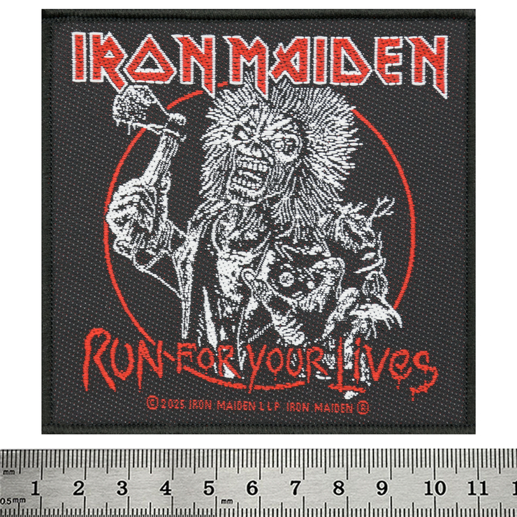 Нашивка ткана IRON MAIDEN - RUN FOR YOUR LIVES (ofp-430) Нашивка ткана IRON MAIDEN - RUN FOR YOUR LIVES (ofp-430)