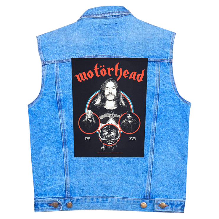 Нашивка наспинная катаная MOTORHEAD - BAND CIRCLE (olbp-187)
