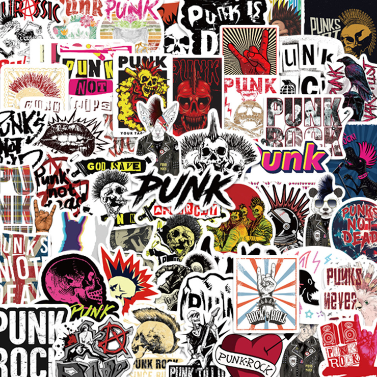 Набір стікерів God Save Punk (stk-104), 51 шт.