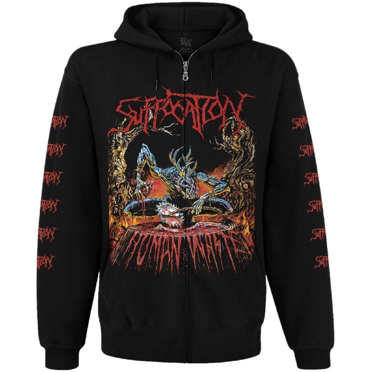 Худи Suffocation "Human Waste" на молнии