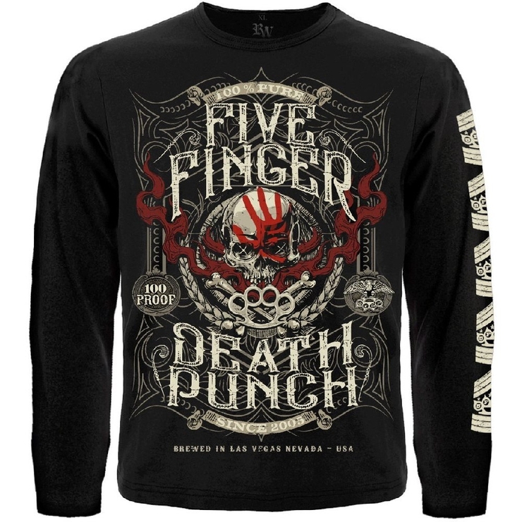 Футболка з довгим рукавом Five Finger Death Punch (100% Pure Brewed in Las Vegas)
