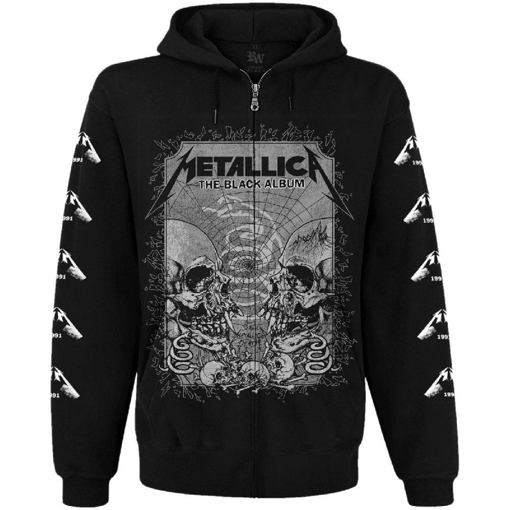 Худі Metallica "The Black Album" (faces of band) на блискавці Худі Metallica "The Black Album" (faces of band) на блискавці