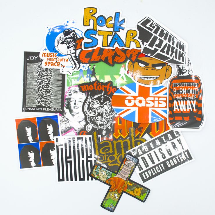 Набір стікерів Rock Bands - 2 (stk-043) (50 шт.)