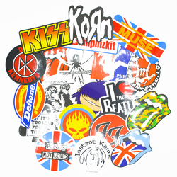 Набір стікерів Rock Bands - 3 (stk-044) (50 шт.)