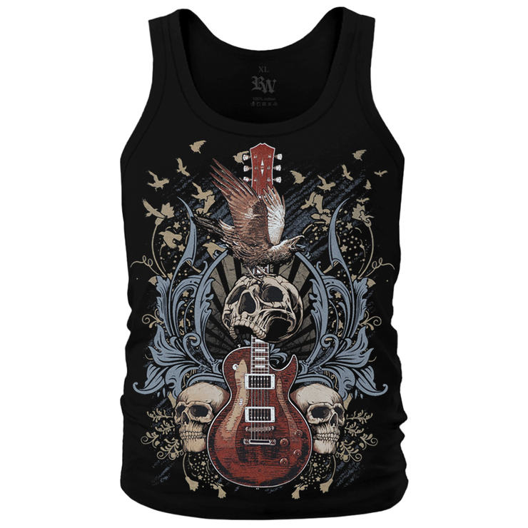 Майка Guitar with Skulls and Ravens Майка Guitar with Skulls and Ravens