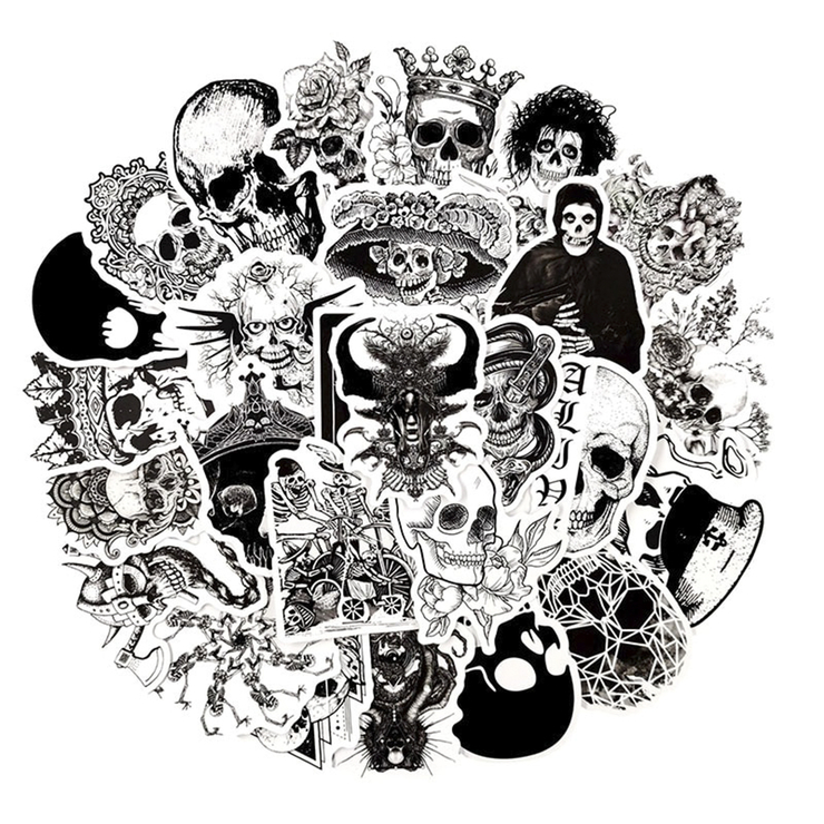 Набір стікерів Memento Mori (stk-046) (50 шт.) Набір стікерів Memento Mori (stk-046) (50 шт.)