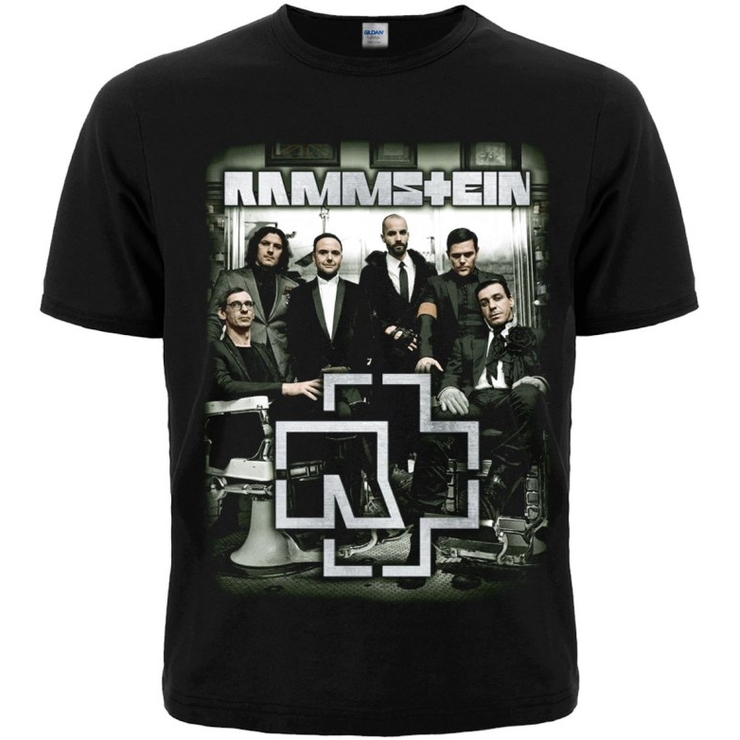 Футболка Rammstein (photo band with logo) Футболка Rammstein (photo band with logo)