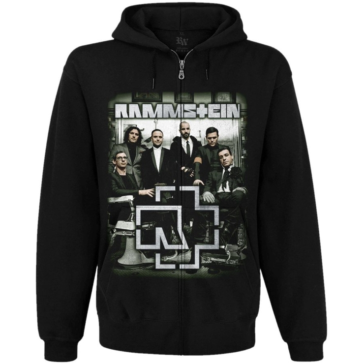 Худі Rammstein (photo band with logo) на блискавці Худі Rammstein (photo band with logo) на блискавці