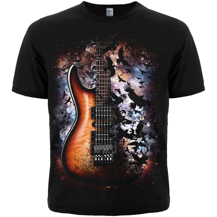 Футболка Crow and Guitar in Space Футболка Crow and Guitar in Space
