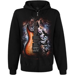 Худі Crow and Guitar in Space на блискавці