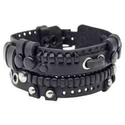 Браслет Стимпанк черный (bsp-11) Браслет Стимпанк черный (bsp-11)