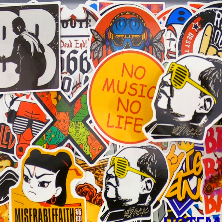 Набір стікерів Music mix (stk-036) (50 шт.)