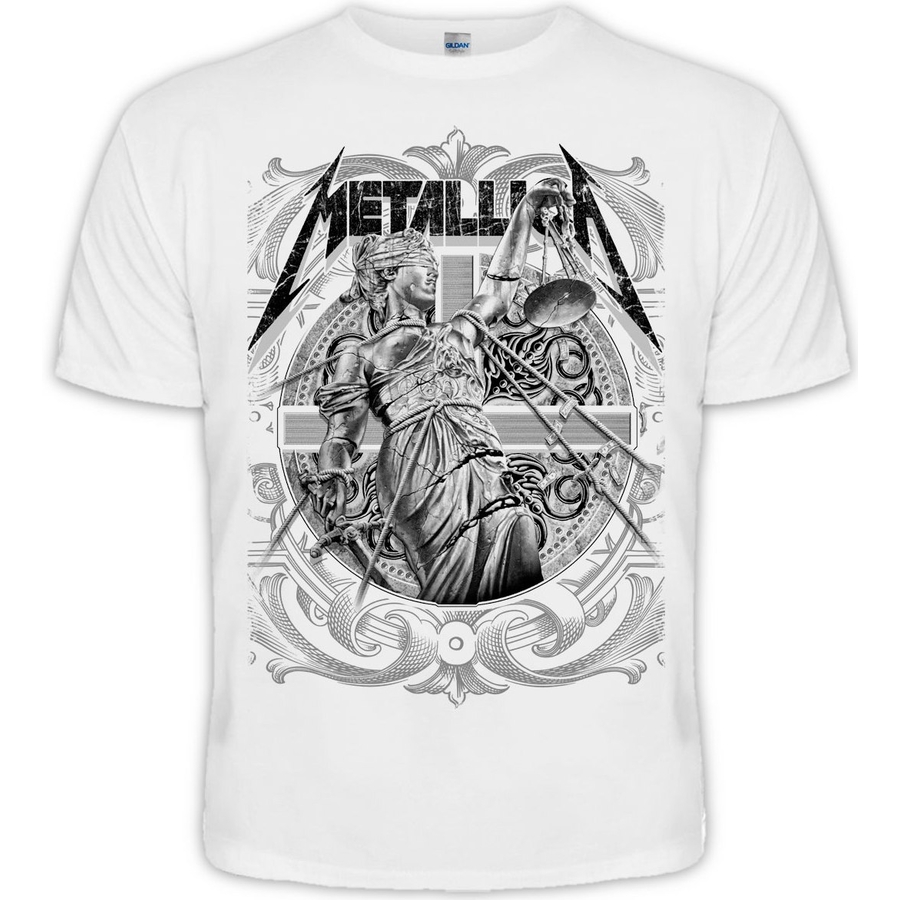 Футболка Metallica "And Justice For All" (белая футболка) - купить ...