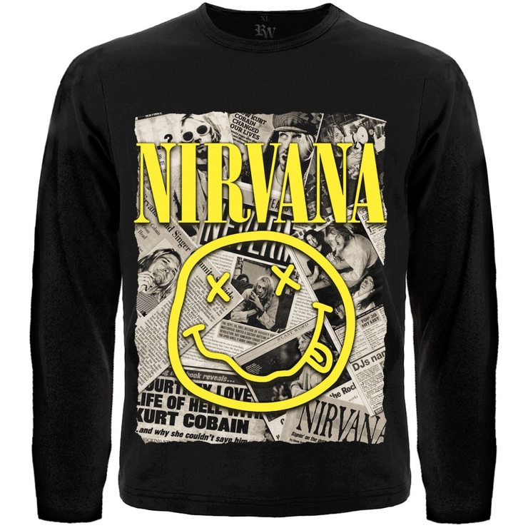 Футболка з довгим рукавом Nirvana (newspaper) Футболка з довгим рукавом Nirvana (newspaper)