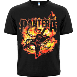 Футболка Pantera (гитара в пламени)