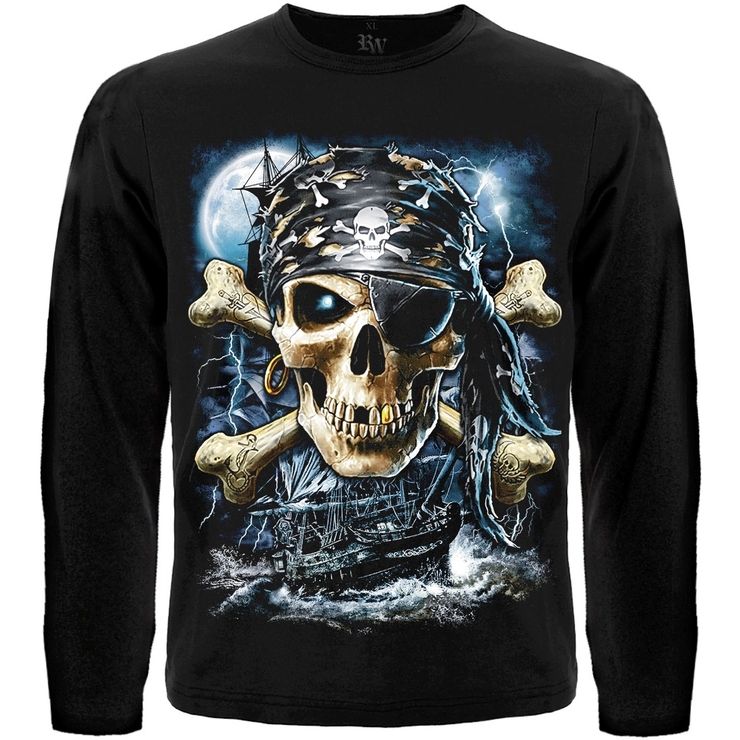Футболка с длинным рукавом Jolly Roger (Корабль призрак)