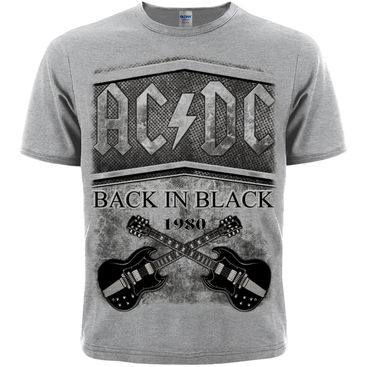 Меланж футболка AC/DC "Back In Black"