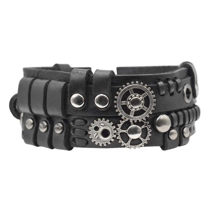 Браслет Стімпанк чорний (bsp-31) Браслет Стімпанк чорний (bsp-31)
