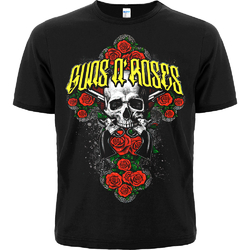 Футболка Guns’n’Roses (крест из роз)