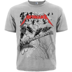 Меланж футболка Metallica (guitar with ravens)