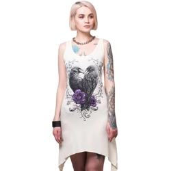 Платье Два ворона с розами (цвет бежевый)