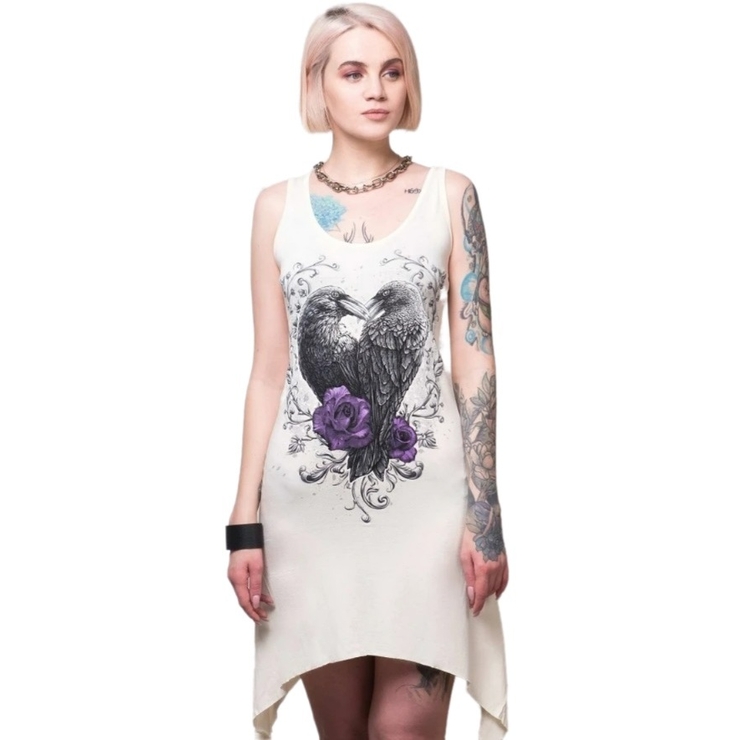 Сукня Два ворона з трояндами (колір бежевий) Сукня Два ворона з трояндами (колір бежевий)