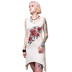 Платье Розы с черепами (цвет бежевый)