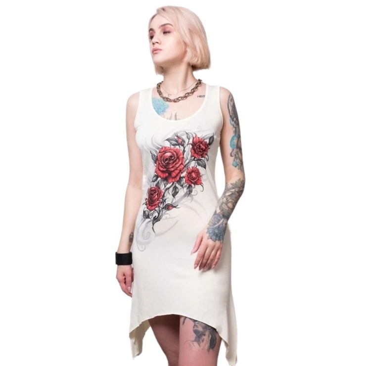 Сукня Троянди з черепами (колір бежевий) Сукня Троянди з черепами (колір бежевий)