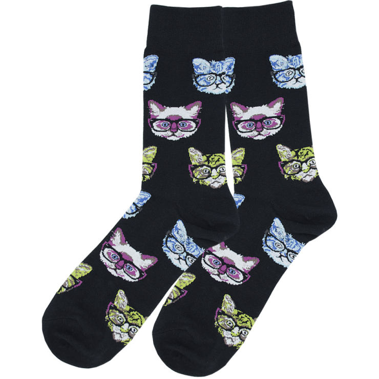 Носки Котики в очках (р.40-46) Носки Котики в очках (р.40-46)