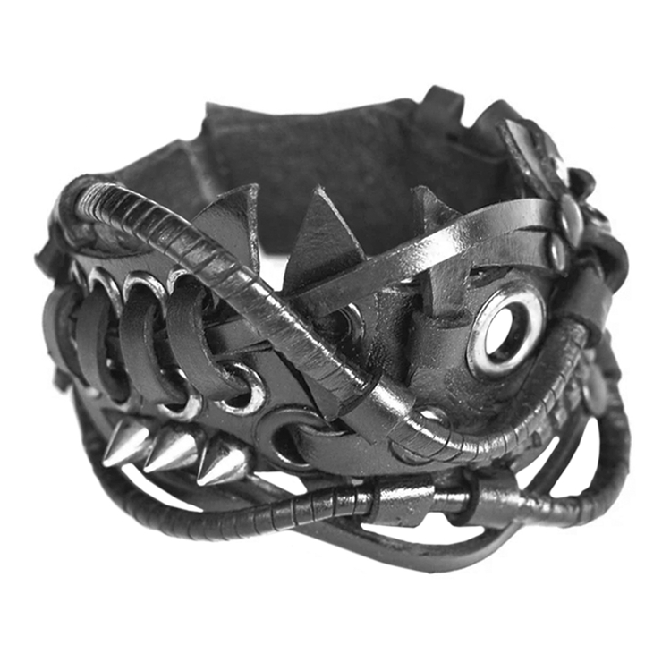Браслет Стімпанк чорний (bsp-38) Браслет Стімпанк чорний (bsp-38)
