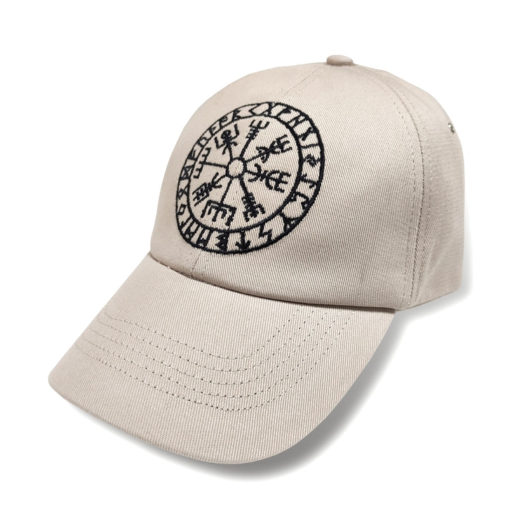 Бейсболка Vegvisir (рунический компас) (цвет бежевый) Бейсболка Vegvisir (рунический компас) (цвет бежевый)