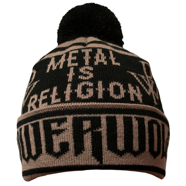 Шапка Powerwolf "Metal Is Religion" з жакардовим візерунком